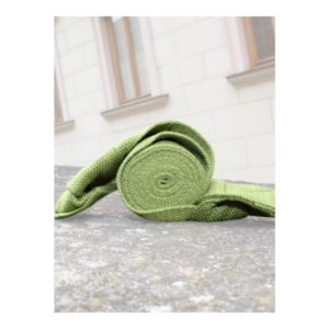 Green yoga strap