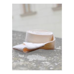 Beige yoga strap
