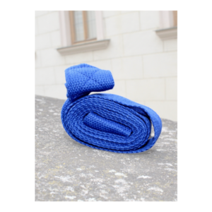 Blue yoga strap