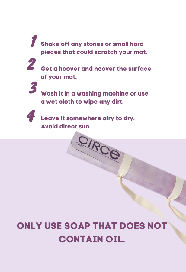 How to clean yoga mat