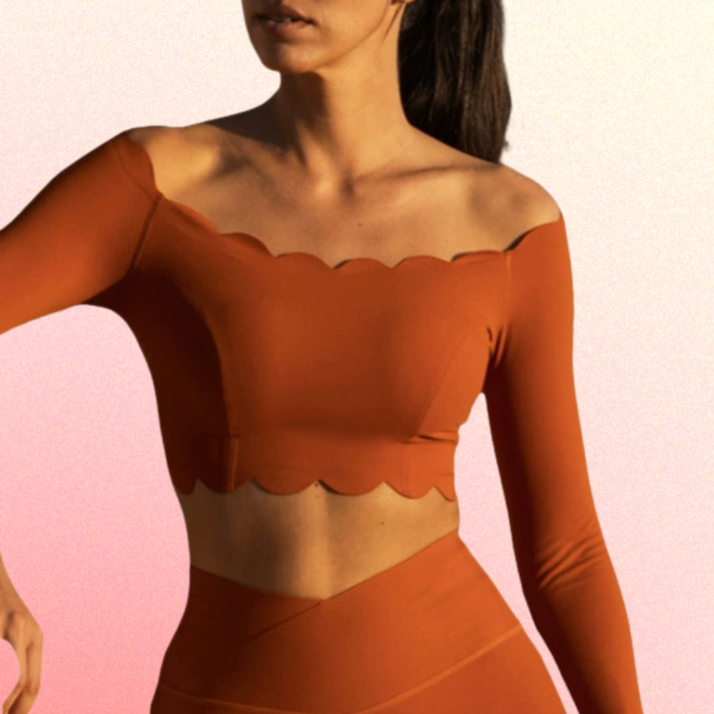 Tangerine crop top